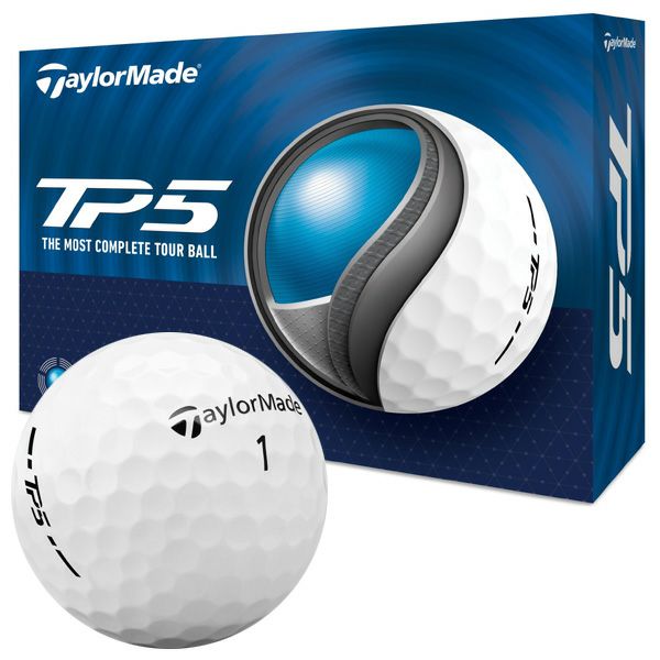 TaylorMade BALL テーラーメイド 2024 TP5 ゴルフボール (ホワイト)